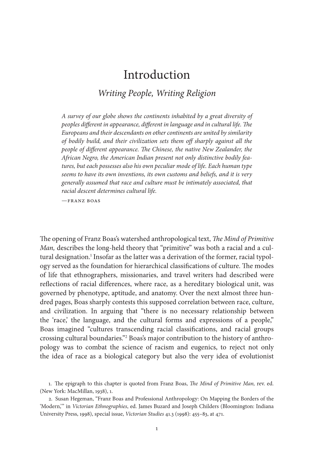 Introduction Writing People, Writing Religion