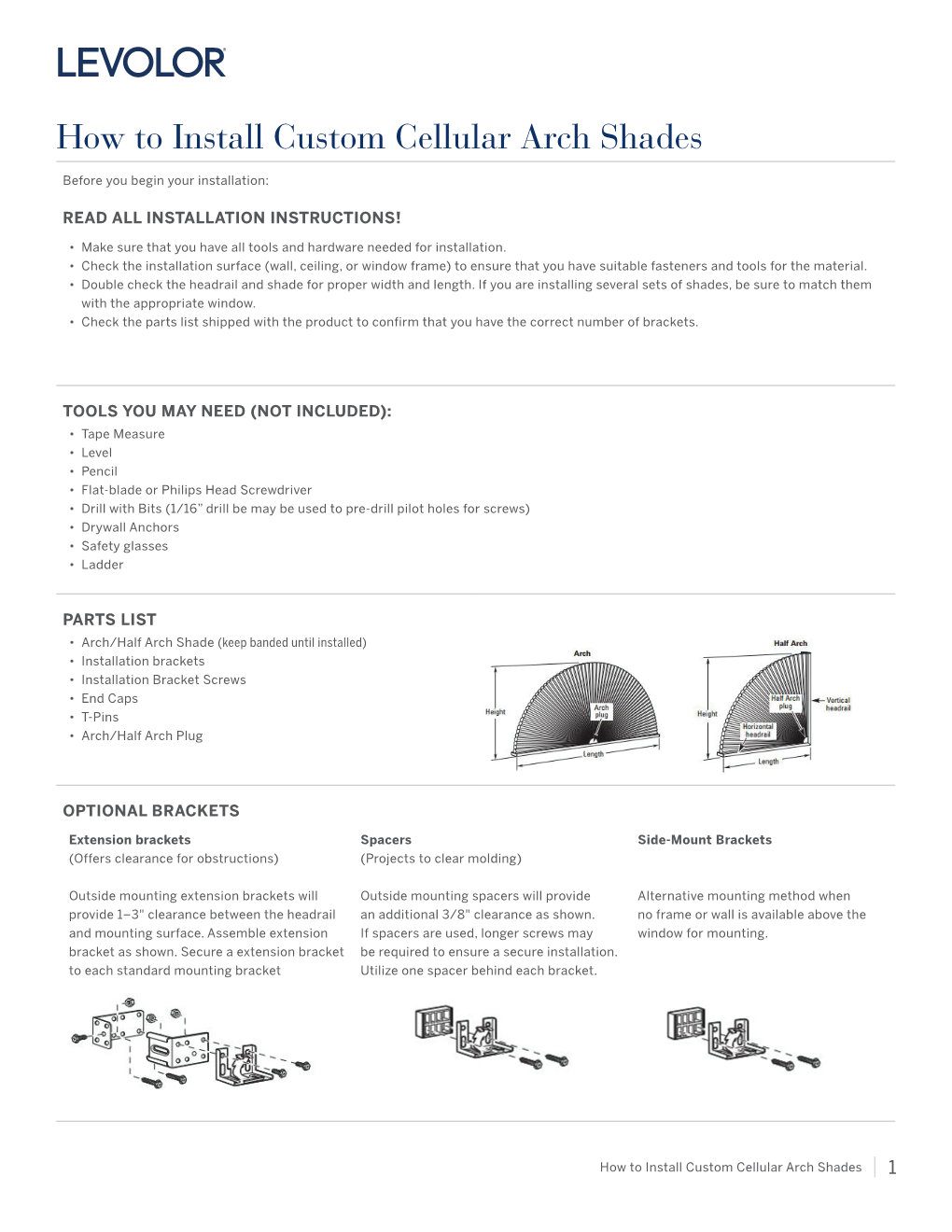 How to Install Custom Cellular Arch Shades