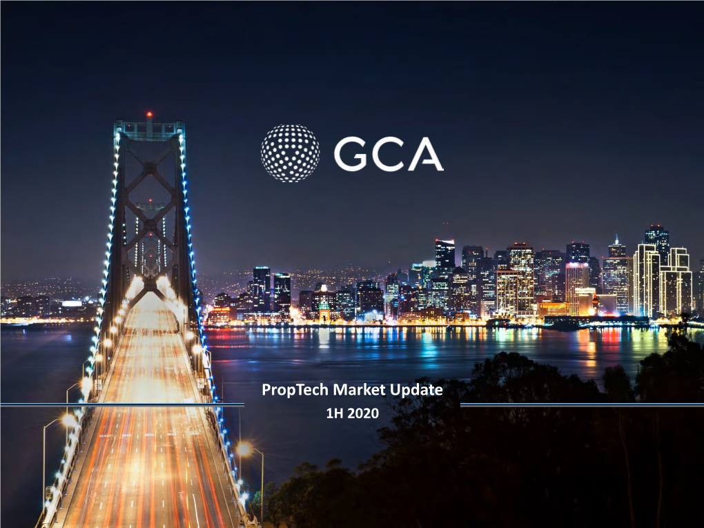 GCA 1H 2020 Proptech Sector Report