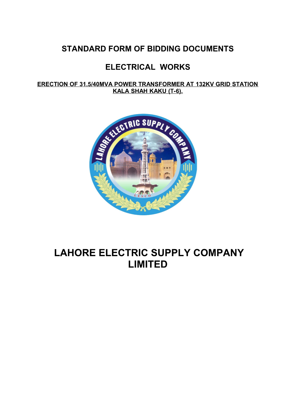 Standard Form of Bidding Documents s5