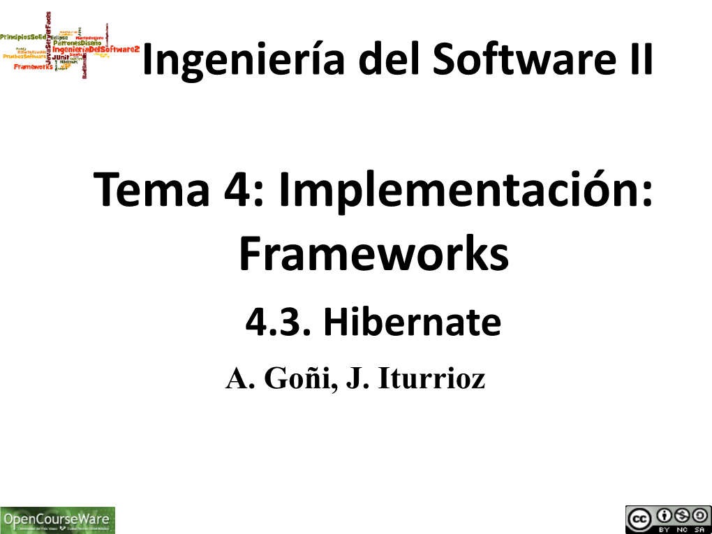 Tema 4: Implementación: Frameworks 4.3