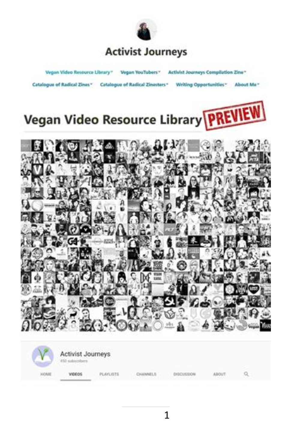 Vegan Youtubers Library (Preview)