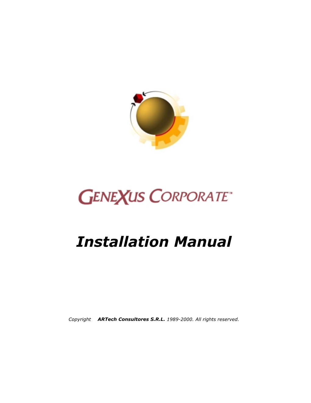 Genexus 7.0 Installation Manual