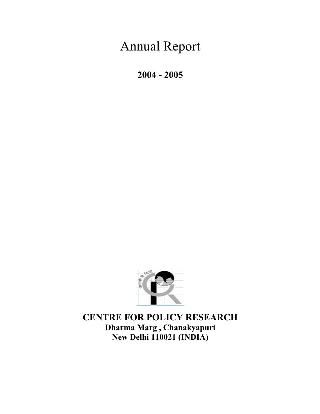 Annual Report 2004-2005