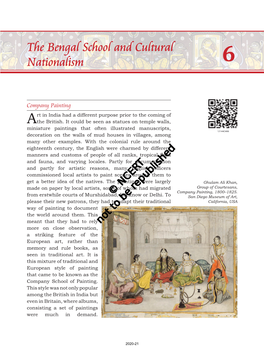 The Bengal School and Cultural Nationalism 6