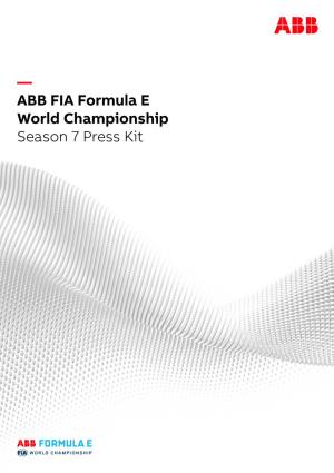 ABB FIA Formula E World Championship Season 7 Press Kit — at ABB, We Have Always Taken a Sustainable Approach to Business