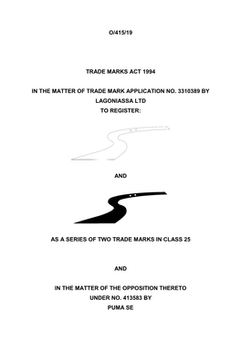 Trade Mark Inter Partes Decision O/415/19