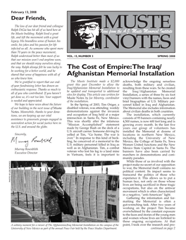 The Cost of Empire:The Iraq/ Afghanistan Memorial Installation