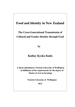Food and Identity in New Zealand