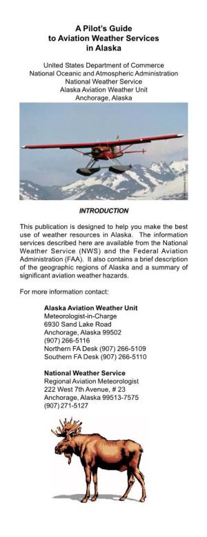 A Pilot's Guide to Aviation Weather Services in Alaska