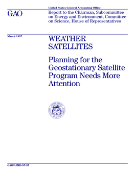 AIMD-97-37 Weather Satellites Executive Summary