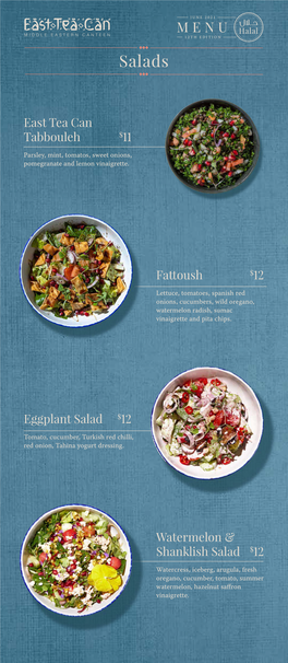 MENU Halal 12TH EDITION Salads