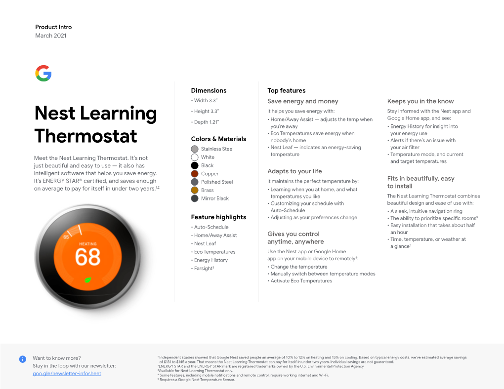 Nest Learning Thermostat