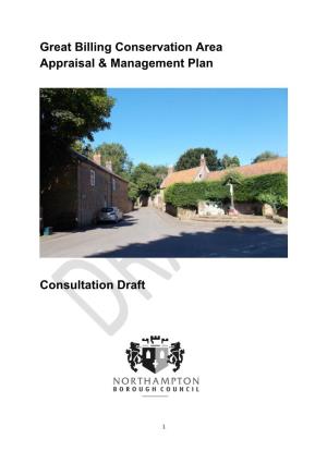 Great Billing Conservation Area Appraisal & Management Plan