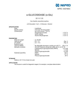 Α-GLUCOSIDASE (Α-Glu)