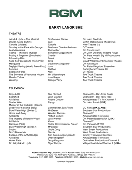 Barry Langrishe