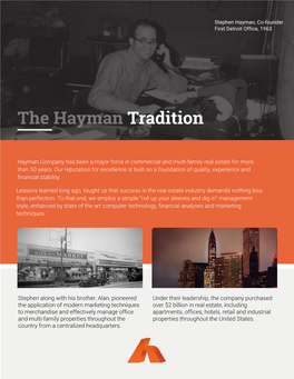 The Hayman Tradition