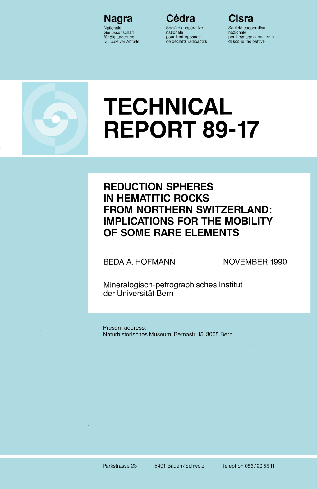 Technical Report 89-17
