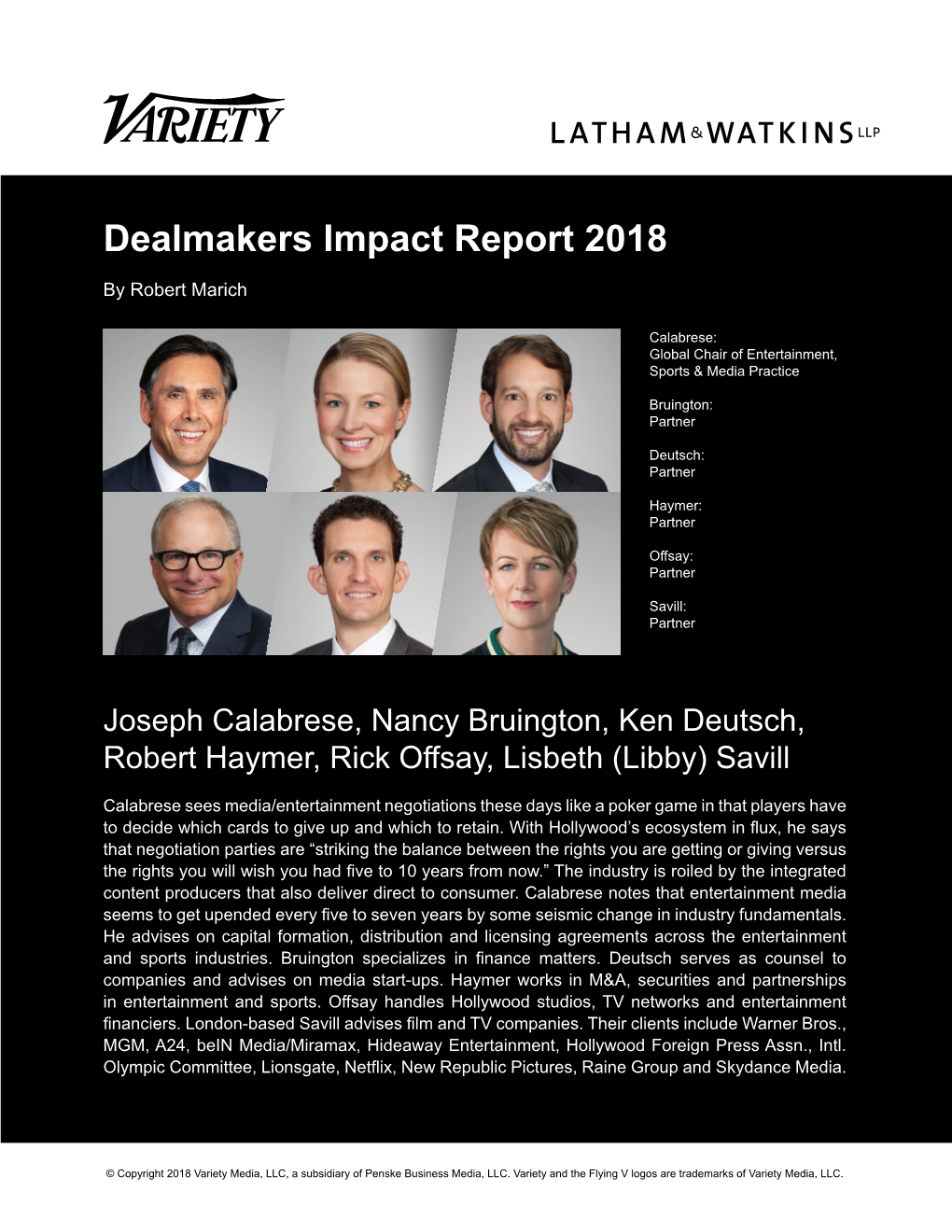 Dealmakers Impact Report 2018 by Robert Marich