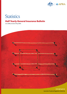 Statistics Half Yearly General Insurance Bulletin June 2008 (Revised 25 May 2009)