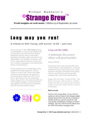 Strange Brew√ Fresh Insights on Rock Music | Edition 03 of September 30 2006