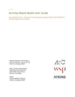 Activity-Based Model User Guide