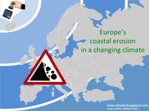 Europe's Coastal Erosion in a Changing Climate