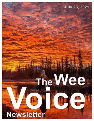 Wee Voice Jul 23 2021 For