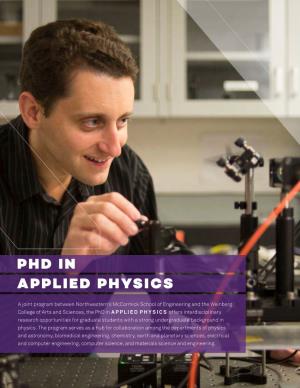 Phd in Applied Physics