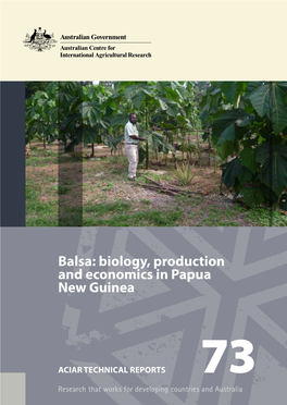 Balsa: Biology, Production and Economics in Papua New Guinea