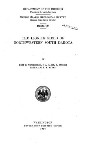 The Lignite Field of Northwestern South Dakota