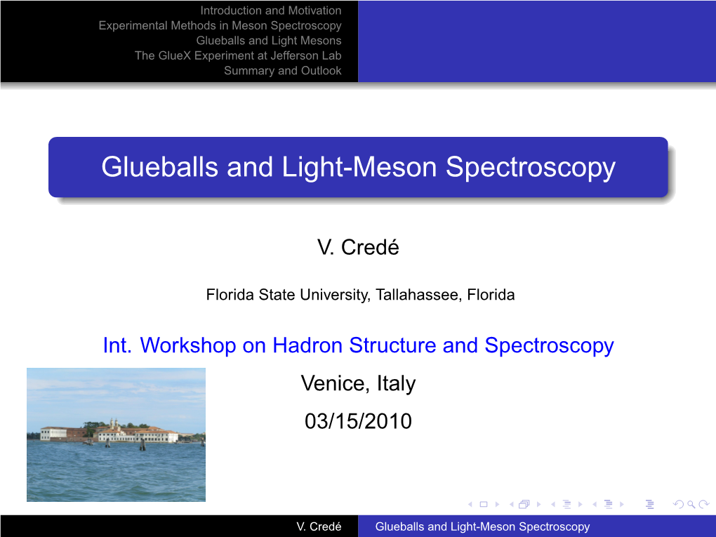 Glueballs and Light-Meson Spectroscopy