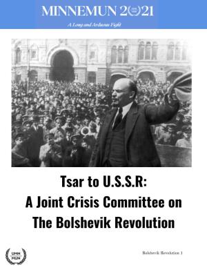 Bolshievik Revoluition Background Guide