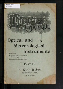 Optical and ~K Meteorological
