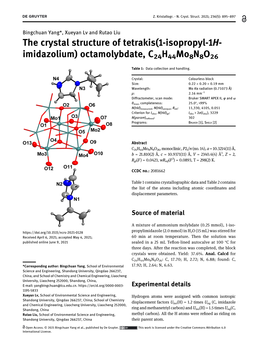 Octamolybdate, C24h44mo8n8o26