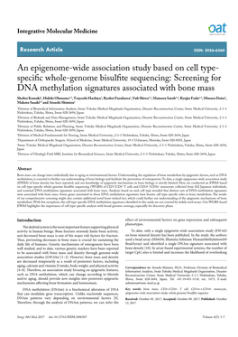 An Epigenome-Wide Association Study Based on Cell Type