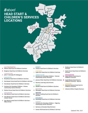 Head Start & Children's Services Locations