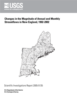 Changes in the Magnitude of Annual and Monthly Streamflows in New England, 1902-2002