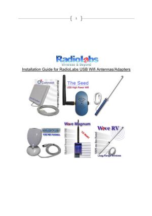 Macintosh Installation Guide for Radiolabs USB Wifi Antennas