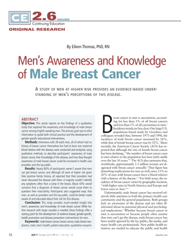 Of Male Breast Cancer