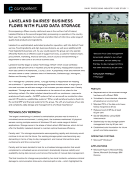 Lakeland Dairies' Business Flows with Fluid Data