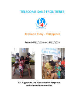 TSF’S ICT Support to the Humanitarian Community