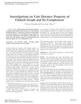 Investigations on Unit Distance Property of Clebsch Graph and Its Complement