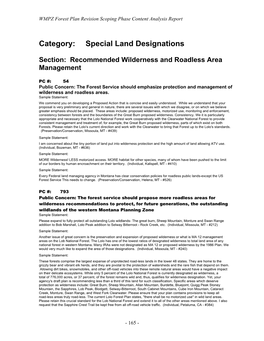 Special Land Designations