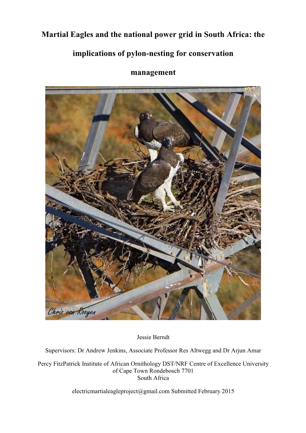 Martial Eagles and the National Power Grid in South Africa: the Implications of Pylon-Nesting for Conservation Management