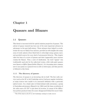 Quasars and Blazars