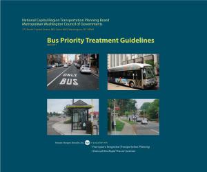 Draft Bus Priority Treatment Guidelines