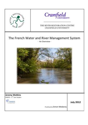 The French Water and River Management System - an Overview