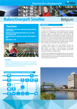 Balen/Overpelt Smelter Belgium