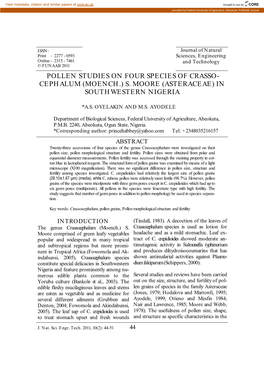 Journal of Nat. Science 2011 (10 N0. 2